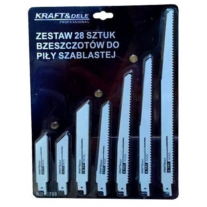 ⬡ Pjūklelių rinkinys (28 vnt.) tiesiniam pjūklui (KD10780)