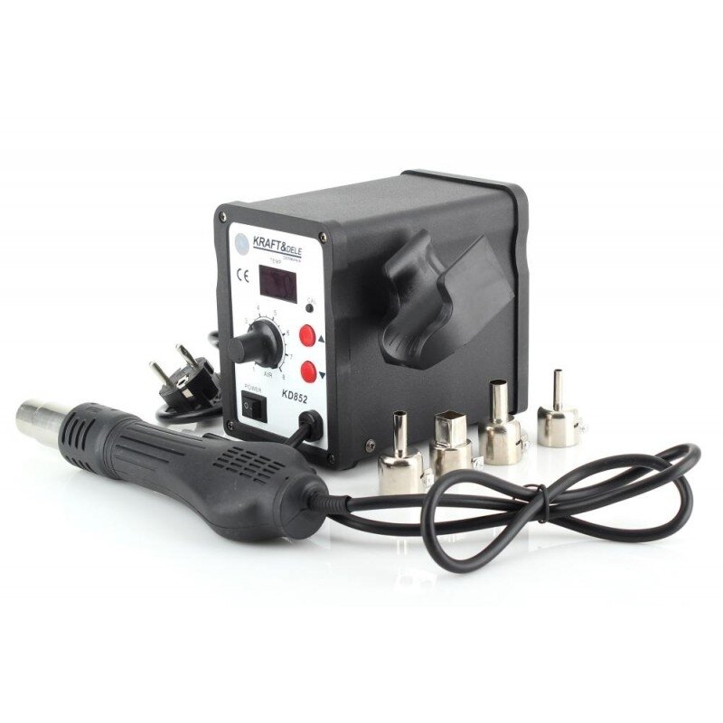 ⬡ Hot air soldering rework station 700 W with nozzles (KD852)