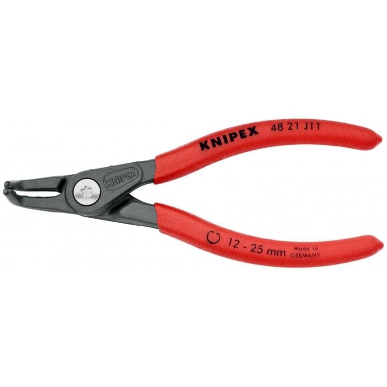 ⬡ Precision circlip pliers. Internal. Bent 130mm (Ø12-25mm) KNIPEX (4821J11, KNIPEX)