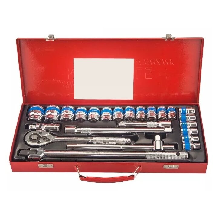 ⬡ 1/2" Dr. Socket set 24pcs (KRKSD025, KINGROY)