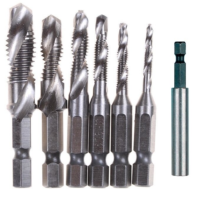 ⬡ Combination Drill & Tap set HSS 7pcs (C138)
