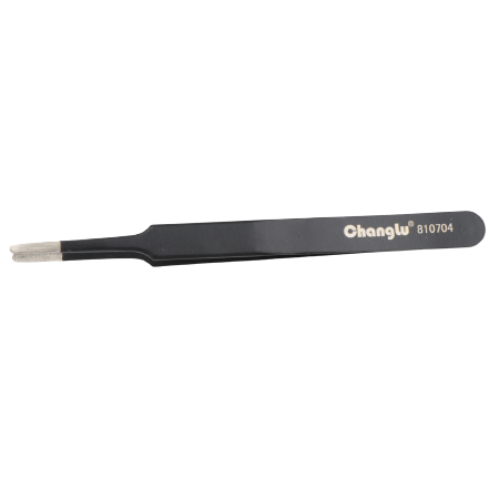 ⬡ Pincetas tiesus (apvali galvutė) 120 mm (CL810704, CHANGLU TOOLS)