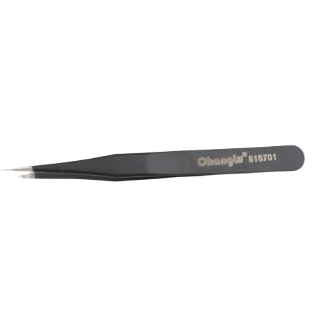 ⬡ Tweezers straight, anti-static (ESD) 125 mm (CL810701, CHANGLU TOOLS)