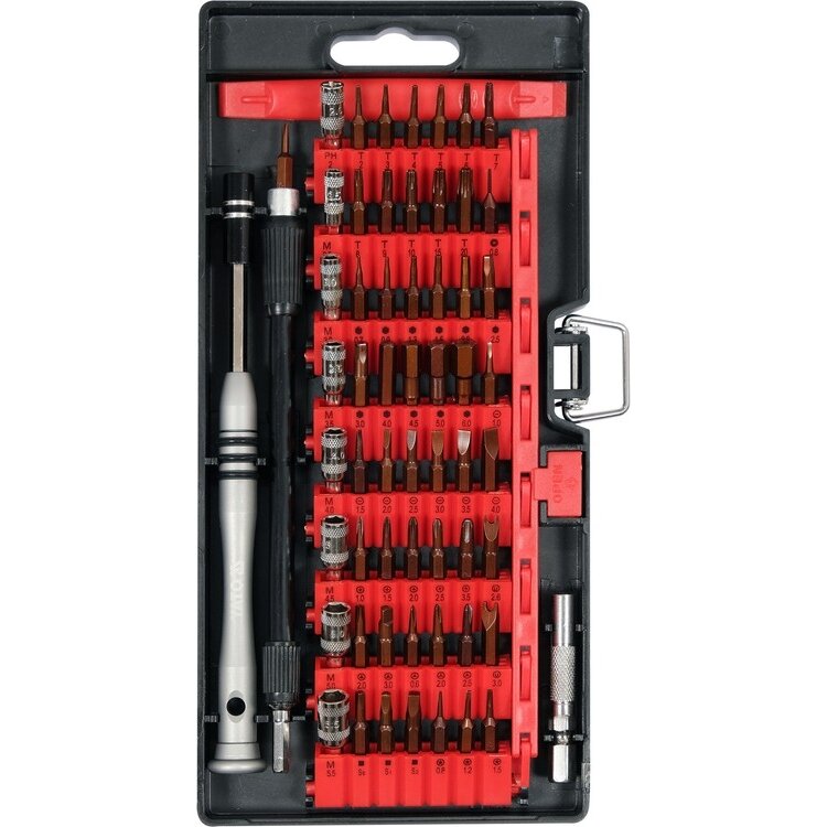 ⬡ Precision bit set with holder 61pcs (YT25760, YATO)