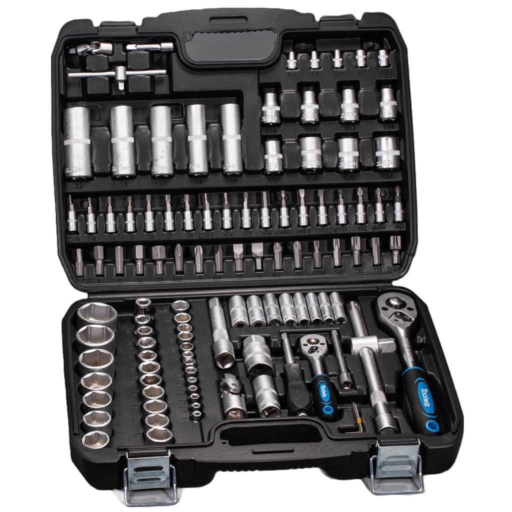 ⬡ 1/2" + 1/4" Dr. Socket set 108pcs 6pt (KRTZ108)