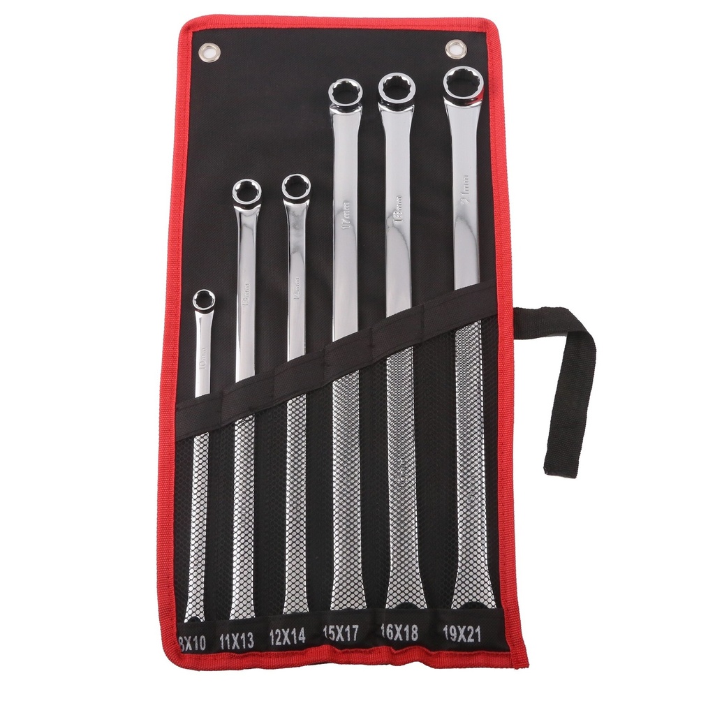⬡ Deep offset double box end wrench set 6pcs (8-21mm) (KRCBM06A)