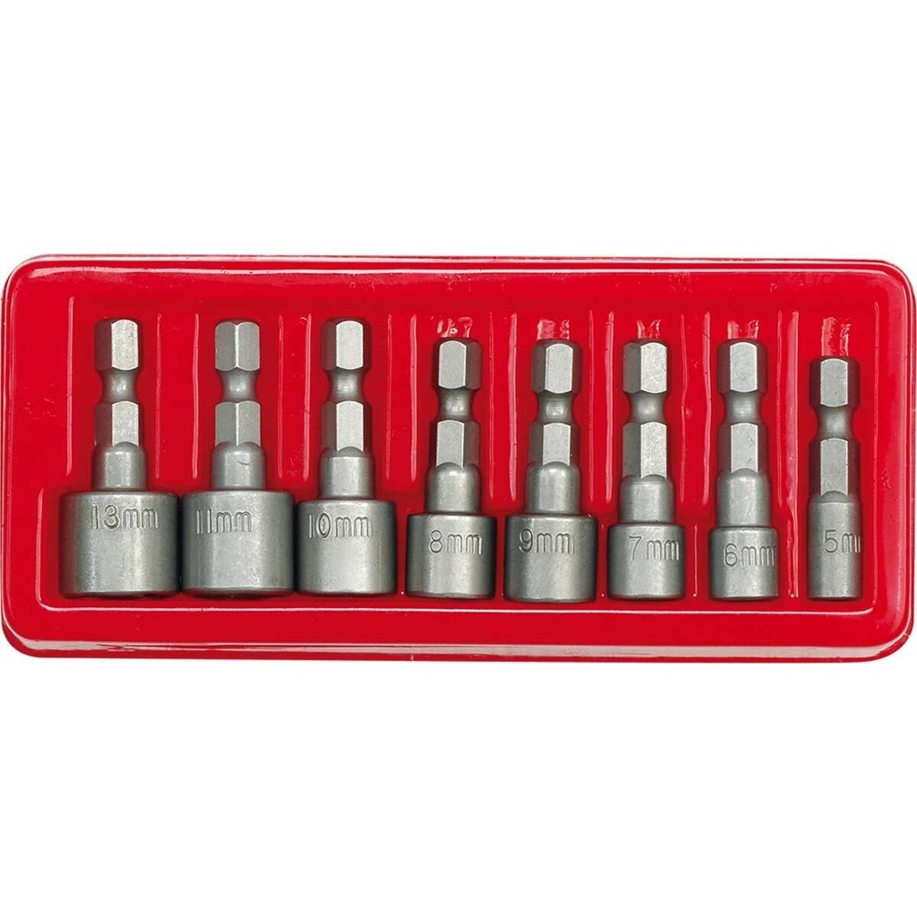⬡ 1/4" Nut setter set 8pcs 5-13mm (66113)