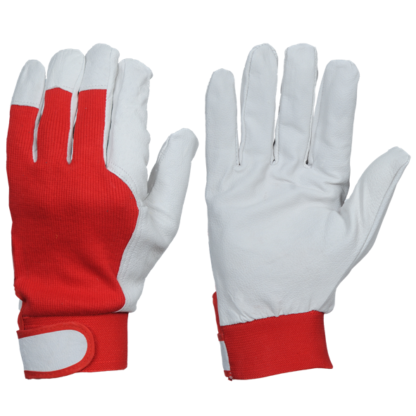 ⬡ Work gloves leather-polyester FLEX-TOUCH 11 (XXL) (DL401111)