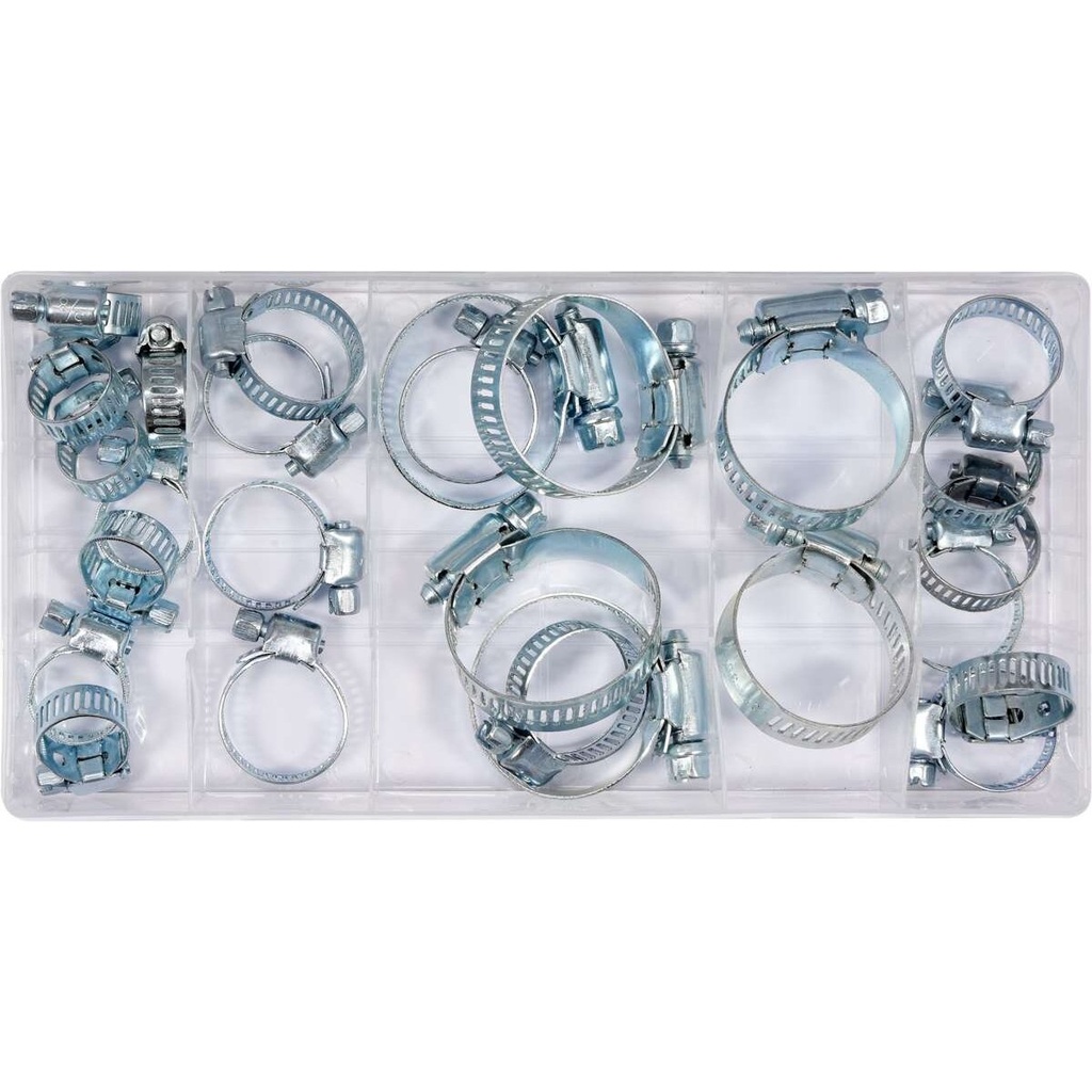 ⬡ Kabelių apkabų rinkinys 26 vnt. (16-40 mm) (YT06782, YATO)
