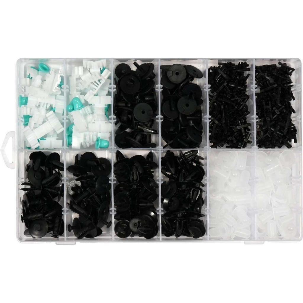 ⬡ Automobilio apdailos plastikinių laikiklių rinkinys (290vnt) BMW (YT06661, YATO)