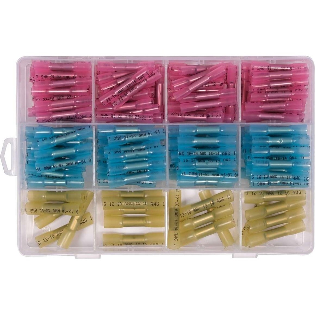 ⬡ Heat-shrink tubing set 200pcs with copper (YT81461, YATO)