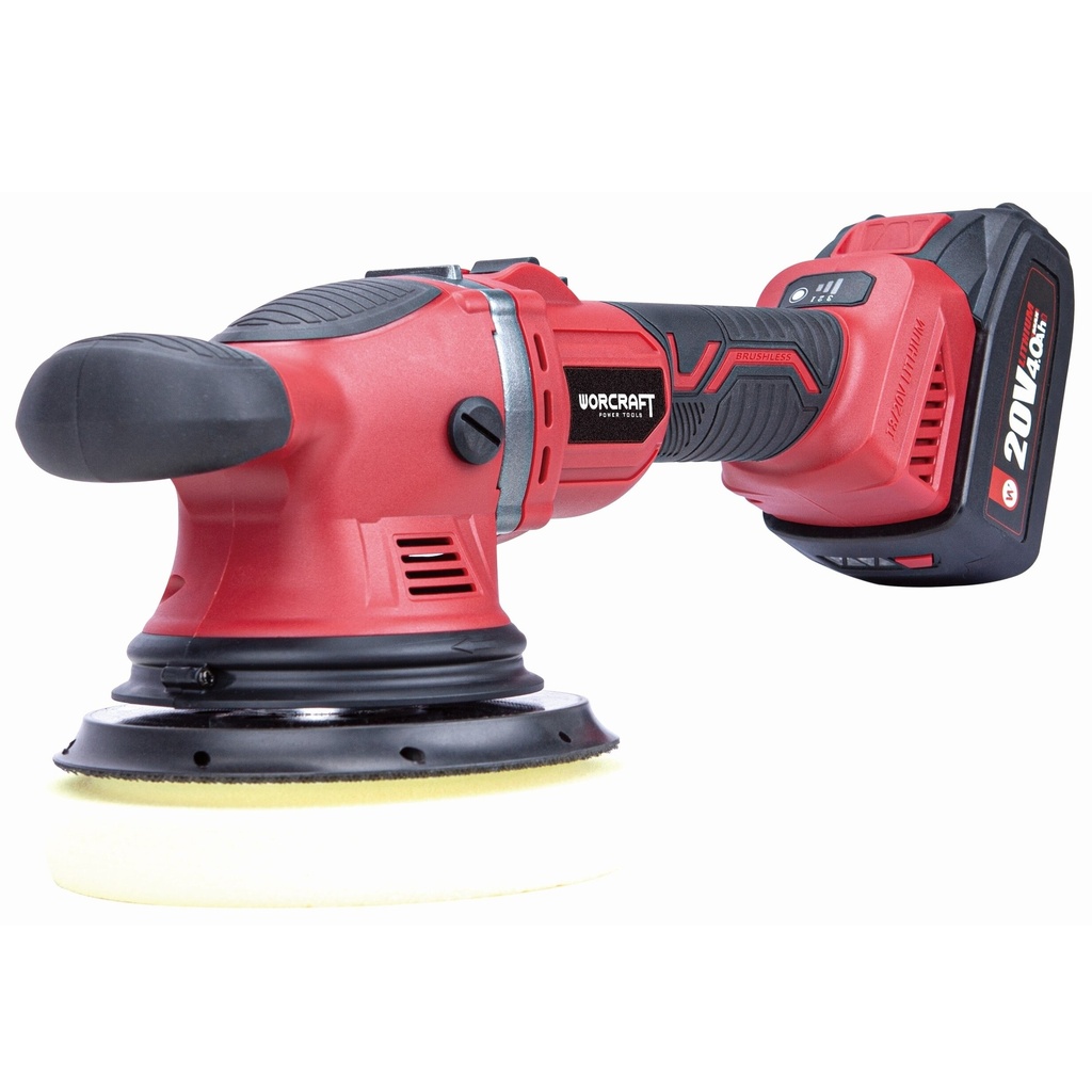 ⬡ Li-ion Cordless polisher 150mm WORCRAFT 20V (COPS20LIB, WORCRAFT)