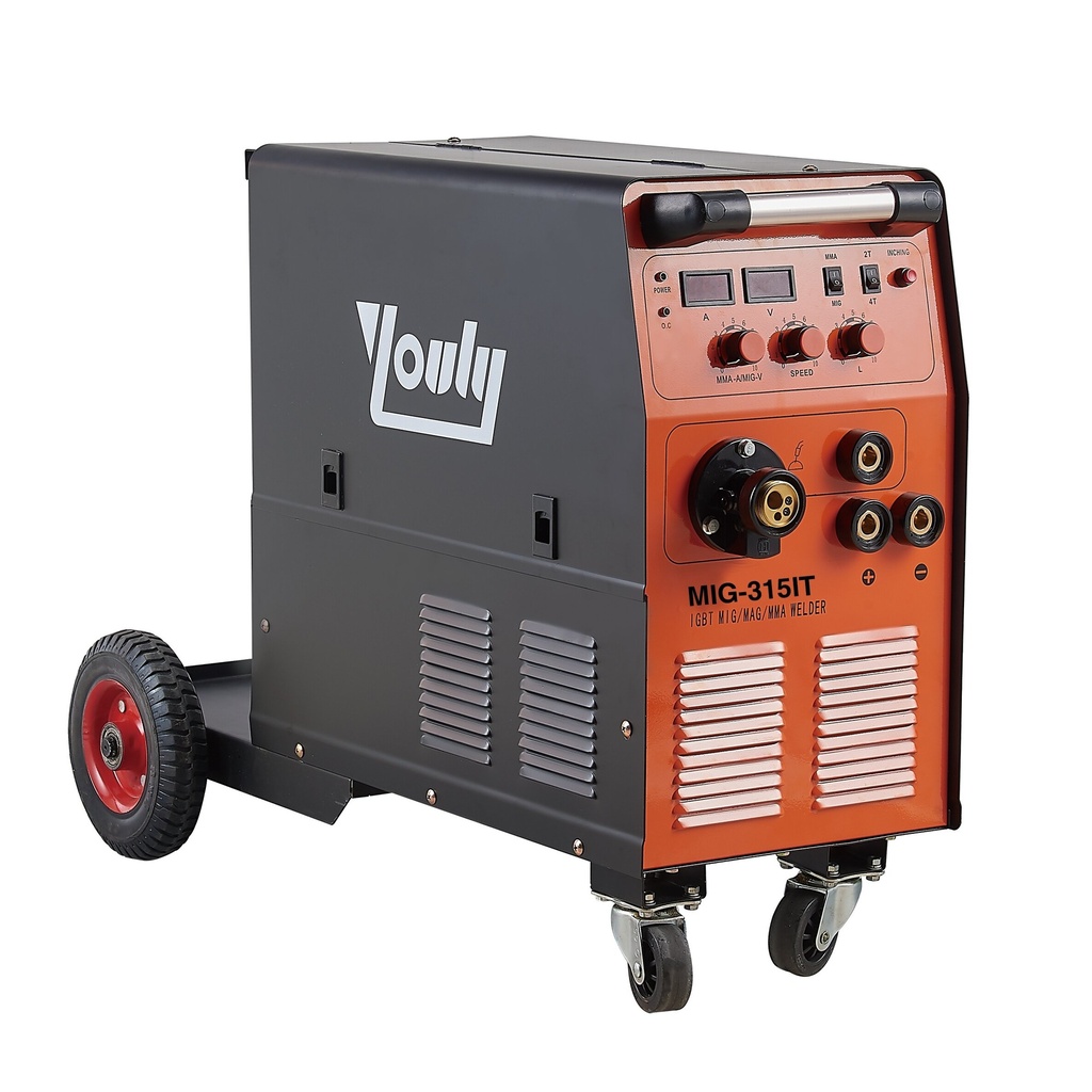 ⬡ Multifunctional semi-automatic inverter welder MIG-315IT (IGBT) MIG/MAG/MMA (YLMIG315IT, YOULI)