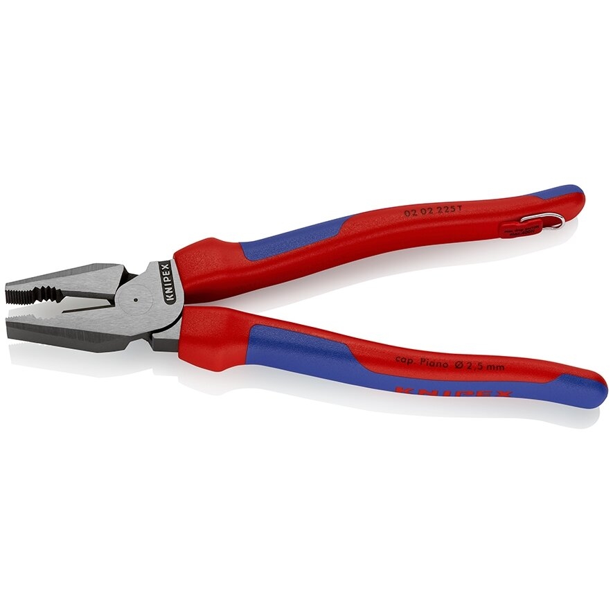 ⬡ High leverage combination pliers 225mm KNIPEX (0202225T, KNIPEX)