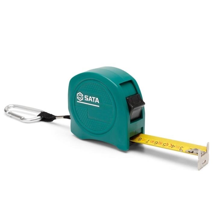⬡ Matavimo plieninė ruletė su stabdžiu 5 m/16' x 19 mm (ST91322E, SATA)