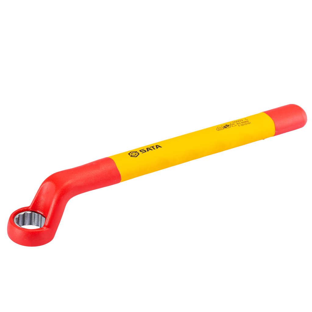 ⬡ Vienpusis lenktas žiedinis raktas, izoliuotas VDE 13 mm (S42413, SATA)