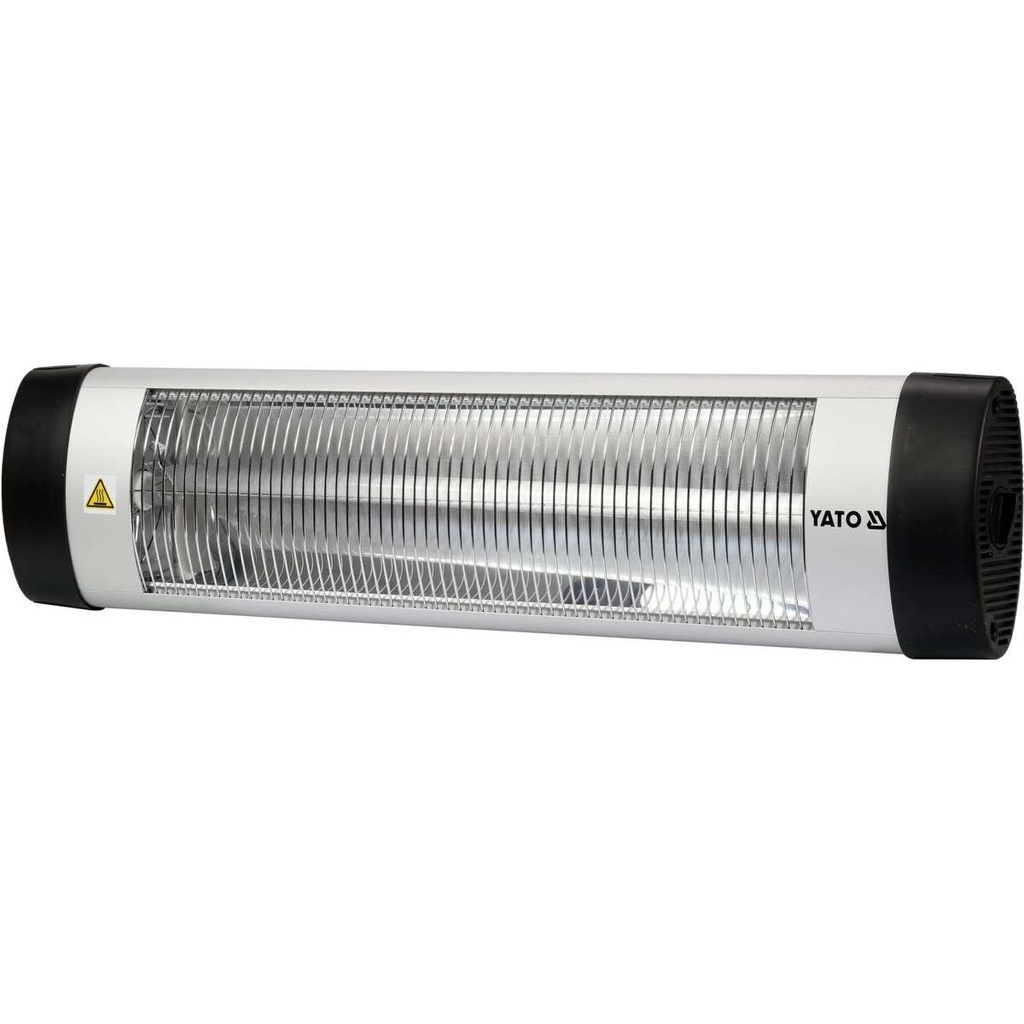⬡ Infraraudonųjų spindulių šildytuvas (kvarcinė lempa) 2000W (YT99530, YATO)