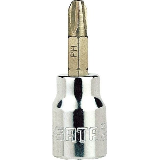 Galvutė su PHILLIPS antgaliu 3/8" PH2 (SC22302, SATA)