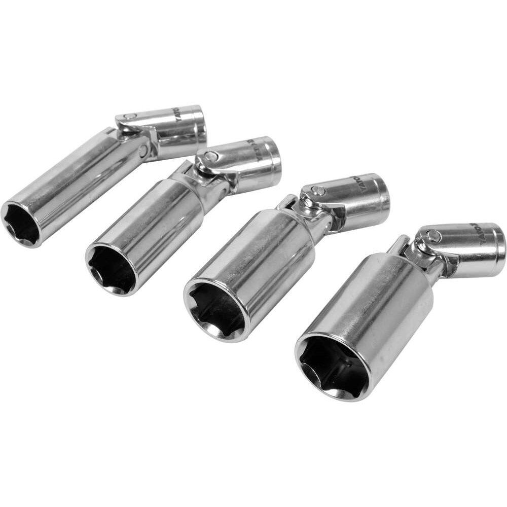 ⬡ 3/8" Dr. Spark plug socket with joint set 5pcs (YT38520, YATO)