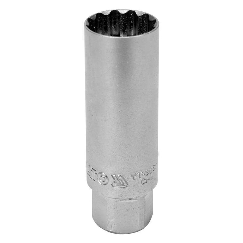 ⬡ Žvakių galvutė 3/8" 16 mm (plonasienė) (12-briaunė) (YT38511, YATO)