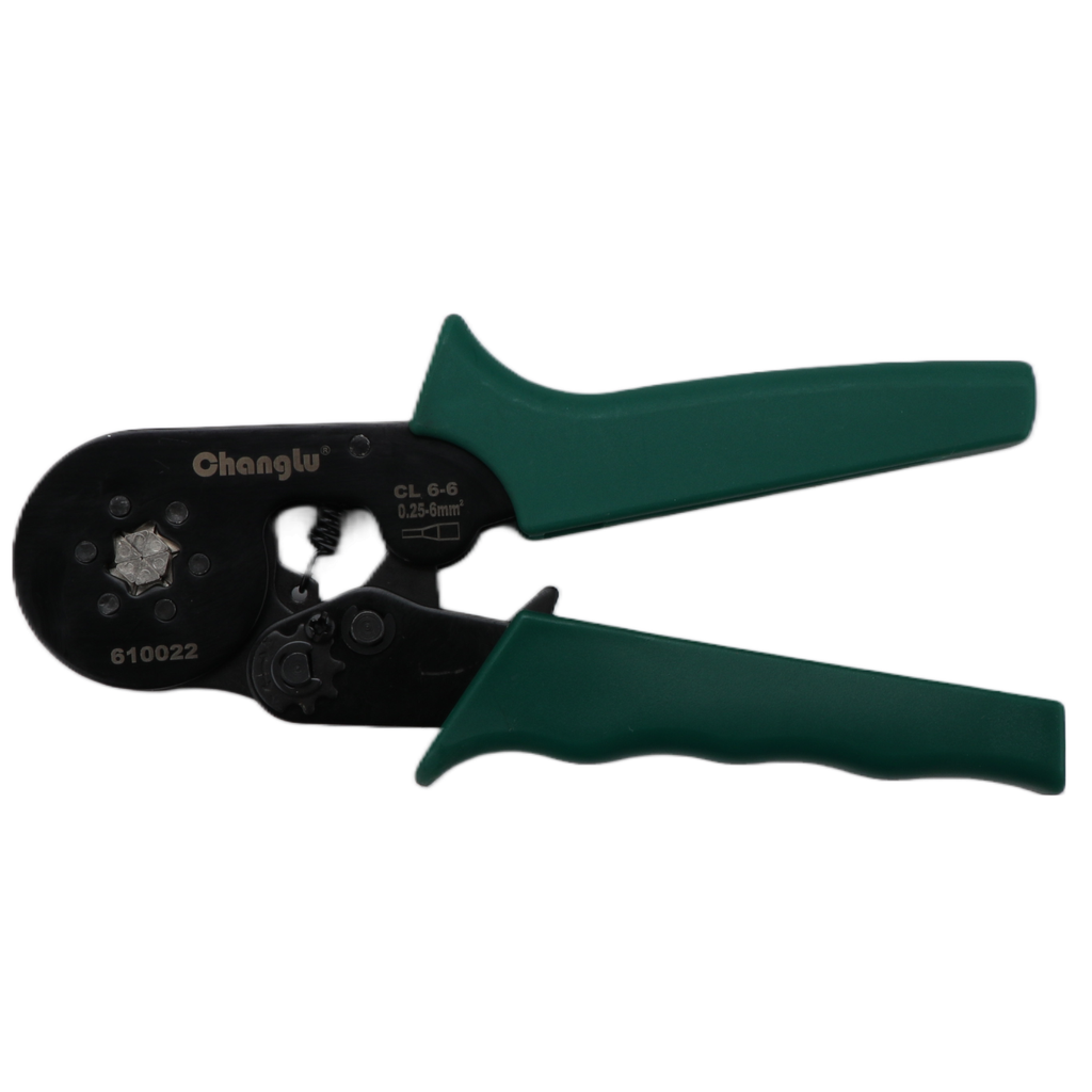 ⬡ Ratchet crimping pliers 175 mm with special CL6-6 die (CL610022, CHANGLU TOOLS)