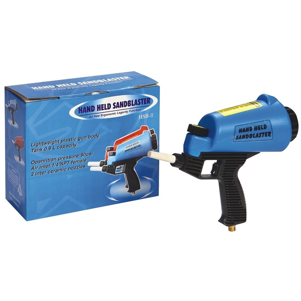 ⬡ Hand held sandblaster with 0.9 kg cup (HSBII)