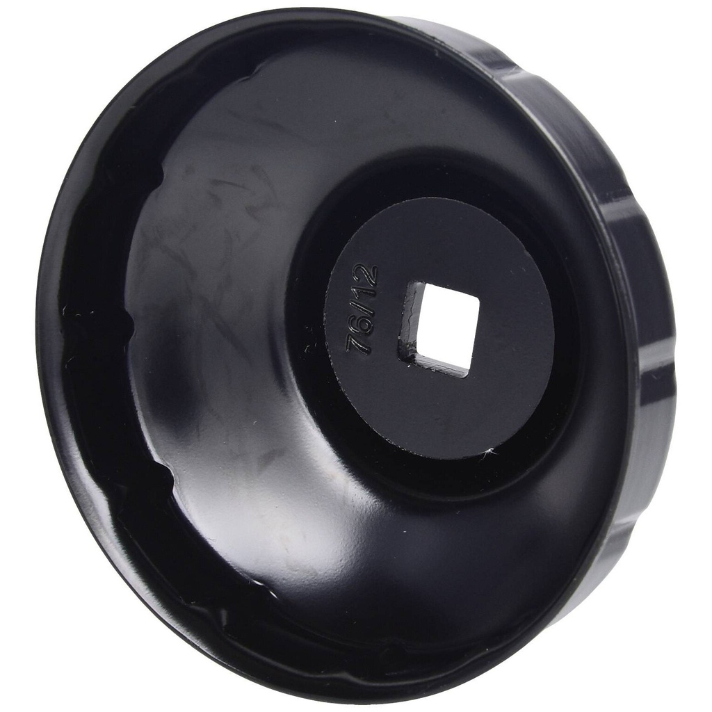 ⬡ Oil filter cap socket 76 mm 12 flutes 3/8 in. (CN0013P09, ELLIENT TOOLS)