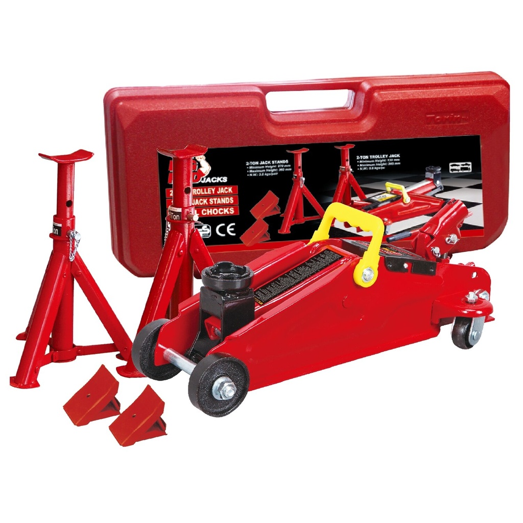 ⬡ Floor jack 2 t combo set T820050 + T42004 + TRF3553 (COMBO1, TONGRUN)