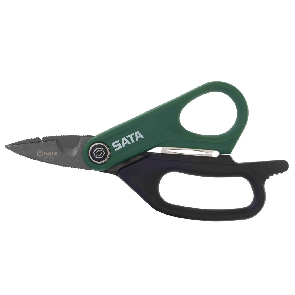 ⬡ Powerful multi-purpose electricians scissors 125mm (ST93125, SATA)