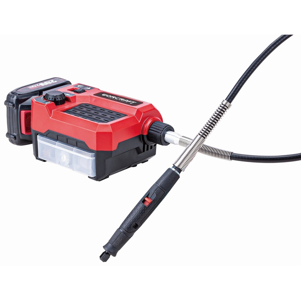 ⬡ Li-ion Cordless mini grinder with accesorries WORCRAFT 20V (CEMGS20Li, WORCRAFT)