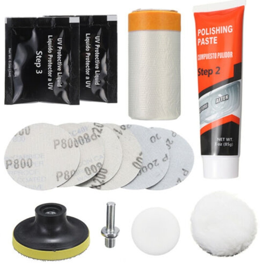 ⬡ Headlight restoration kit 15pcs (MHR10753)