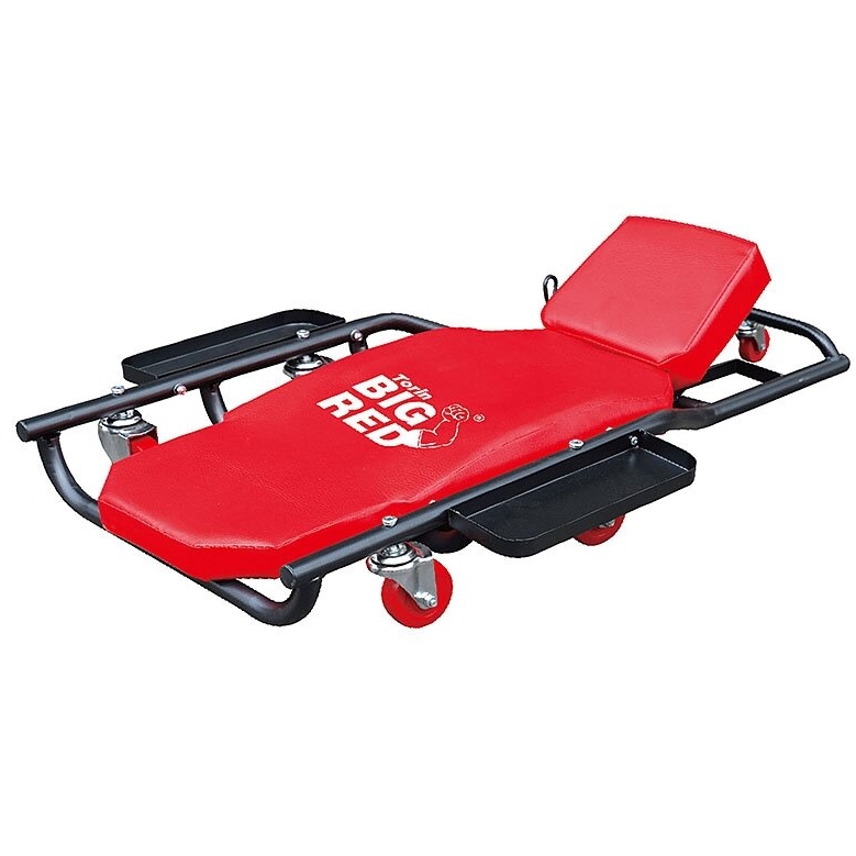 ⬡ Steel car creeper with side storage (TR6461, TONGRUN)