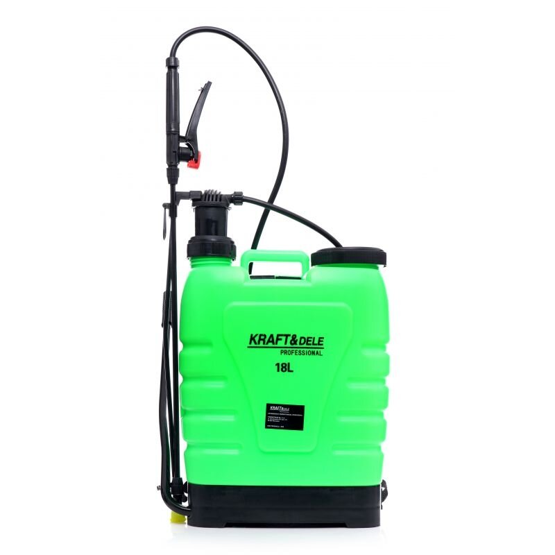 ⬡ Manual pressure sprayer with tank 18 l (KD2021, KRAFT&DELE)