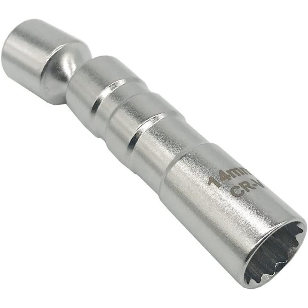 ⬡ 3/8" Dr. Universal spark plug socket 12pt 16mm (12-flute) (CL205216, CHANGLU TOOLS)
