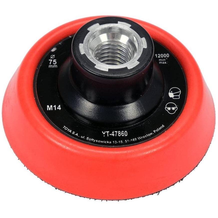 ⬡ Kibus padas poliruokliui 75 mm, M14 (YT47860, YATO)
