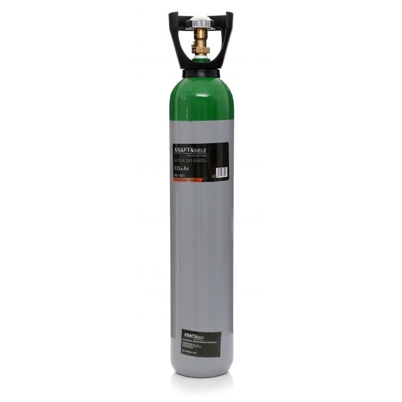 ⬡ Gas cylinder for Ar/CO2 gas (empty) 8 L (KD1831, KRAFT&DELE)