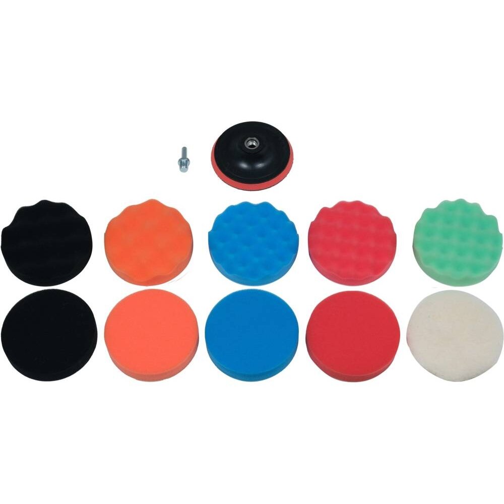 ⬡ Car polishing set 125mm, M14, 12pcs (YT47931, YATO)