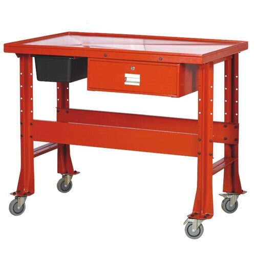 ⬡ Mobilus darbastalis su skysčių surinkimo talpa 13L (3.5gal) (XHTT)