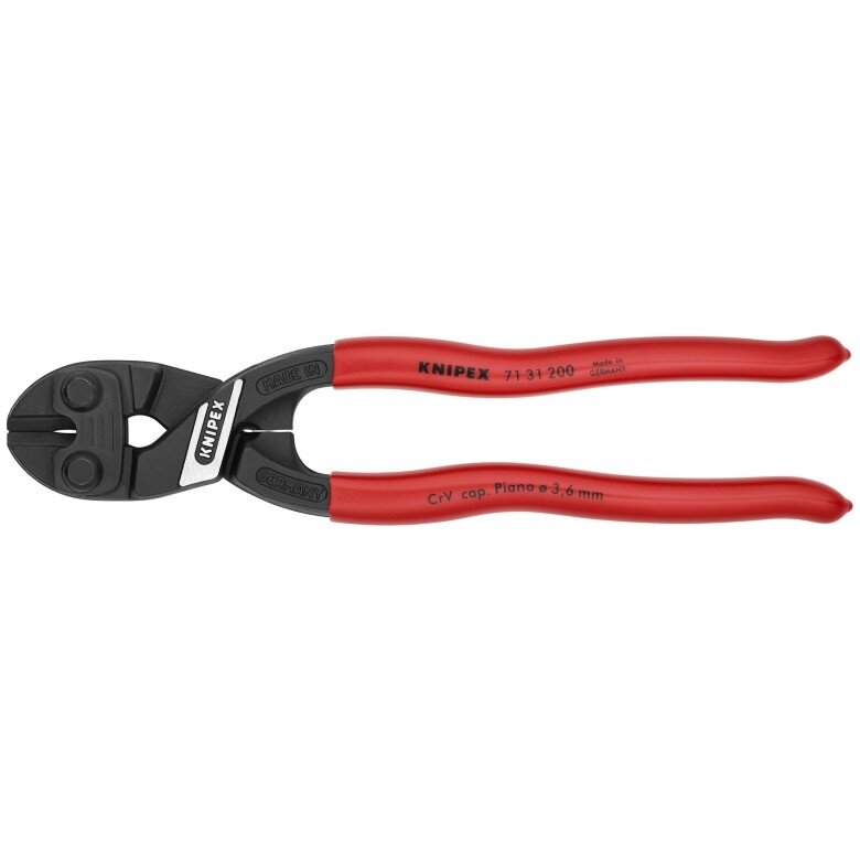 ⬡ Kompaktiškos varžtų žirklės 200 mm KNIPEX CoBolt (7131200, KNIPEX)