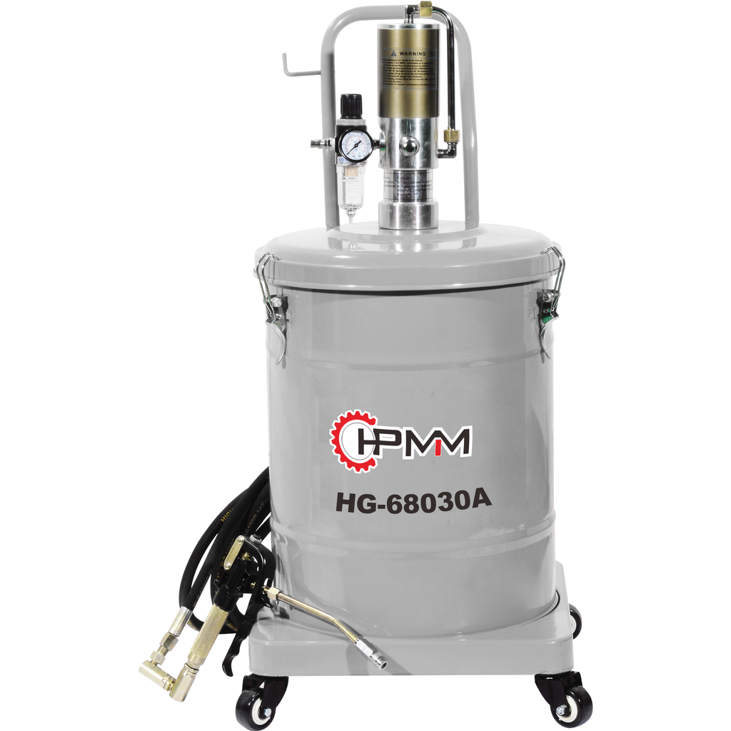 ⬡ Pneumatic grease dispenser with pump 30 kg (HG68030A, PULI)