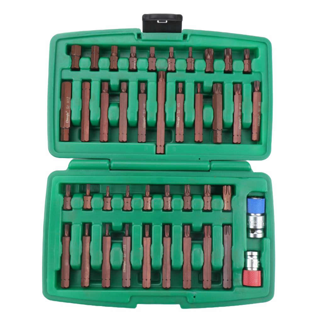 ⬡ Screwdriver bit set 41pcs (IMBUS, TORX,SPLINE) S2 (CL100841, CHANGLU TOOLS)