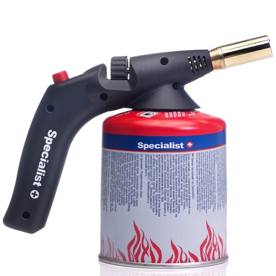 ⬡ Dujinis degiklis 1800 °C su propano-butano dujomis 450 g (68003KIT, SPECIALIST+)