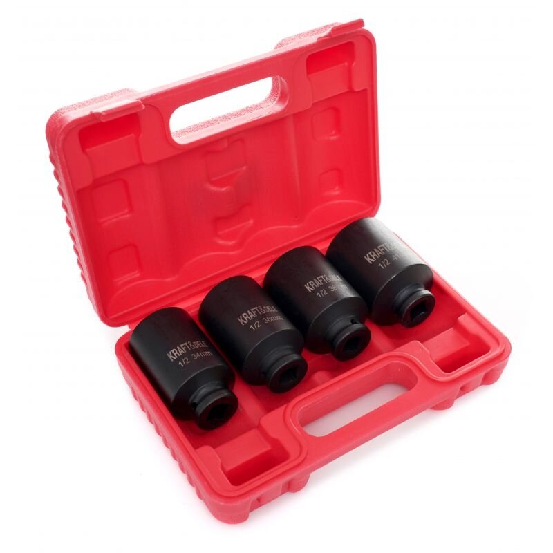 ⬡ 1/2" Dr. Impact socket set 4pcs (34-41mm) (KD11754, KRAFT&DELE)
