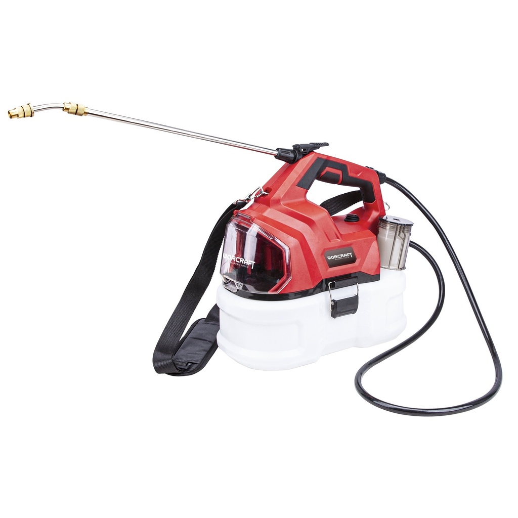 ⬡ Akumuliatorinis slėginis purkštuvas 5 l WORCRAFT 20V LI-ION (CBSS20Li5L, WORCRAFT)