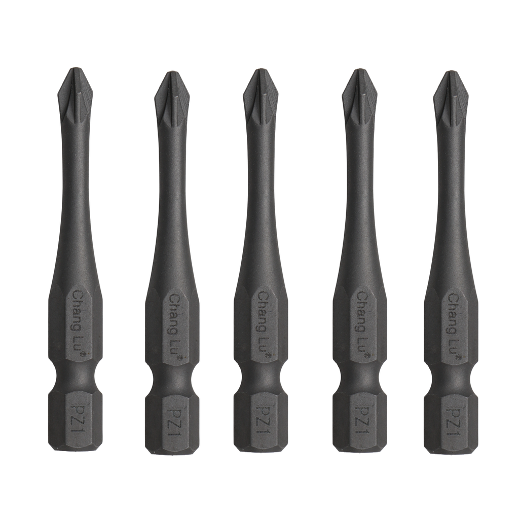 ⬡ Smūginis antgalis POZIDRIV 1/4" (6.3 mm), 5 vnt. PZ #3 x 50 mm (CL508403, CHANGLU TOOLS)