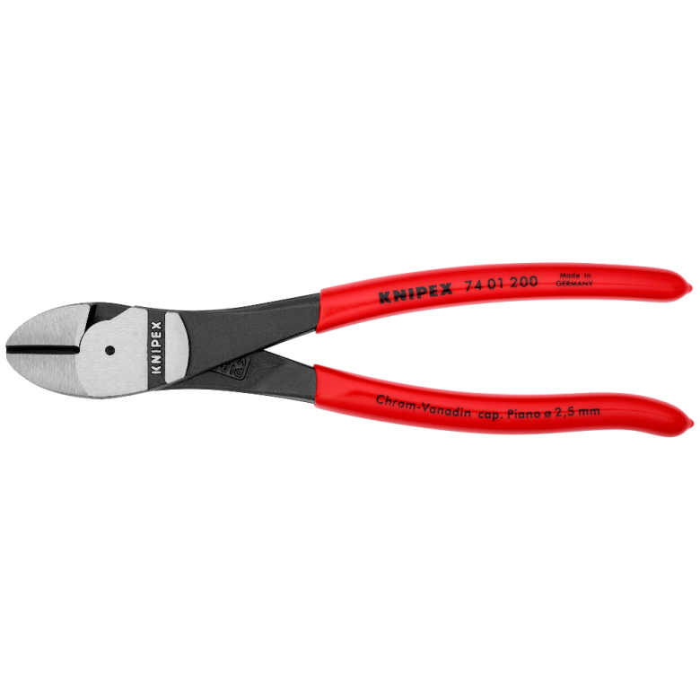 ⬡ High leverage diagonal cutting pliers 200mm KNIPEX (7401200, KNIPEX)