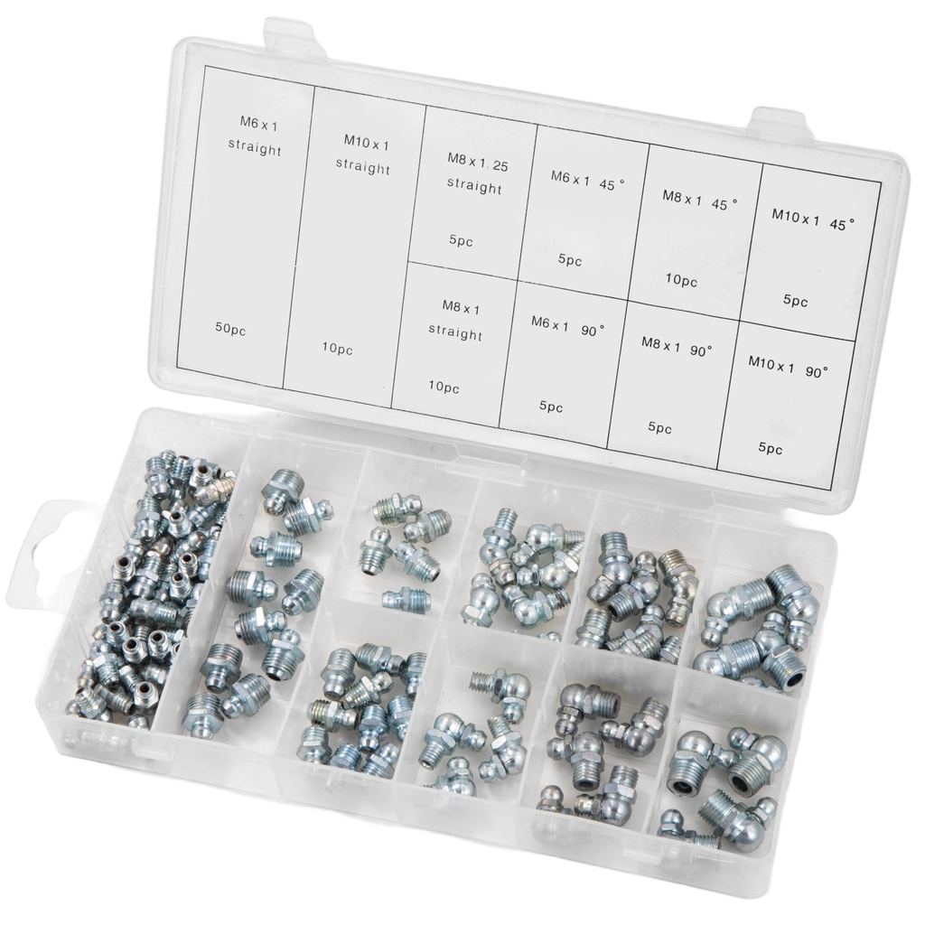 ⬡ Grease nipples set 110pcs (KR110G)