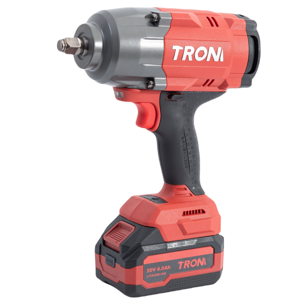 ⬡ Li-ion brushless cordless impact wrench 3/4'' 20V, 2000 Nm (PB1600, TROM)