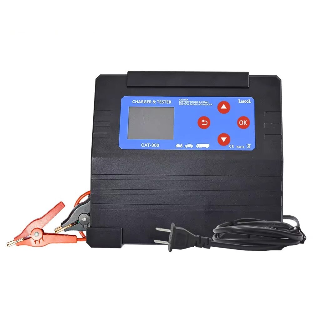 ⬡ Battery charger and tester 12V 15A 3-360Ah (CAT300)