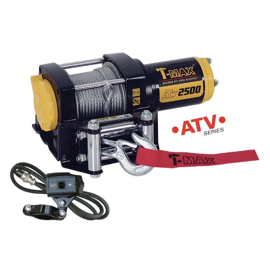 ⬡ Electric winch 12V 2500LBS/1134KG (wire rope) (ATWPRO2500, T-MAX)